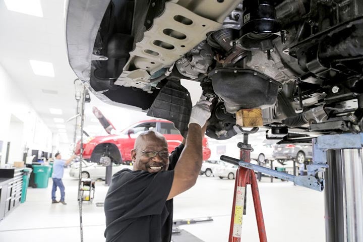 Inside the Service Department Passport Toyota in Suitland MD