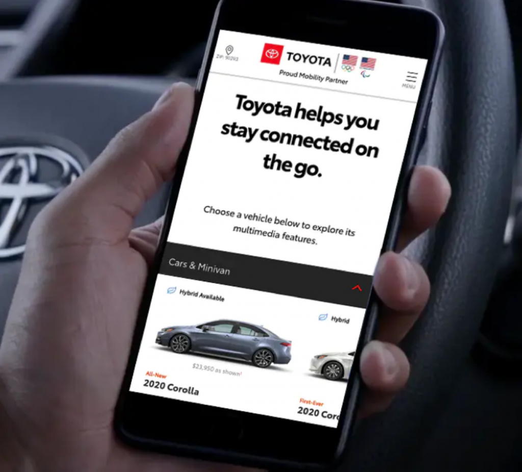 Connect your devices through your Toyota to work on emails, stream ...