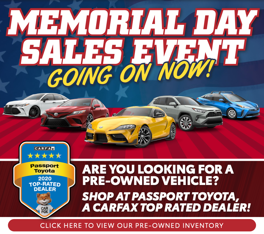 Final Days to Save During the Passport Toyota Memorial Day Sales Event