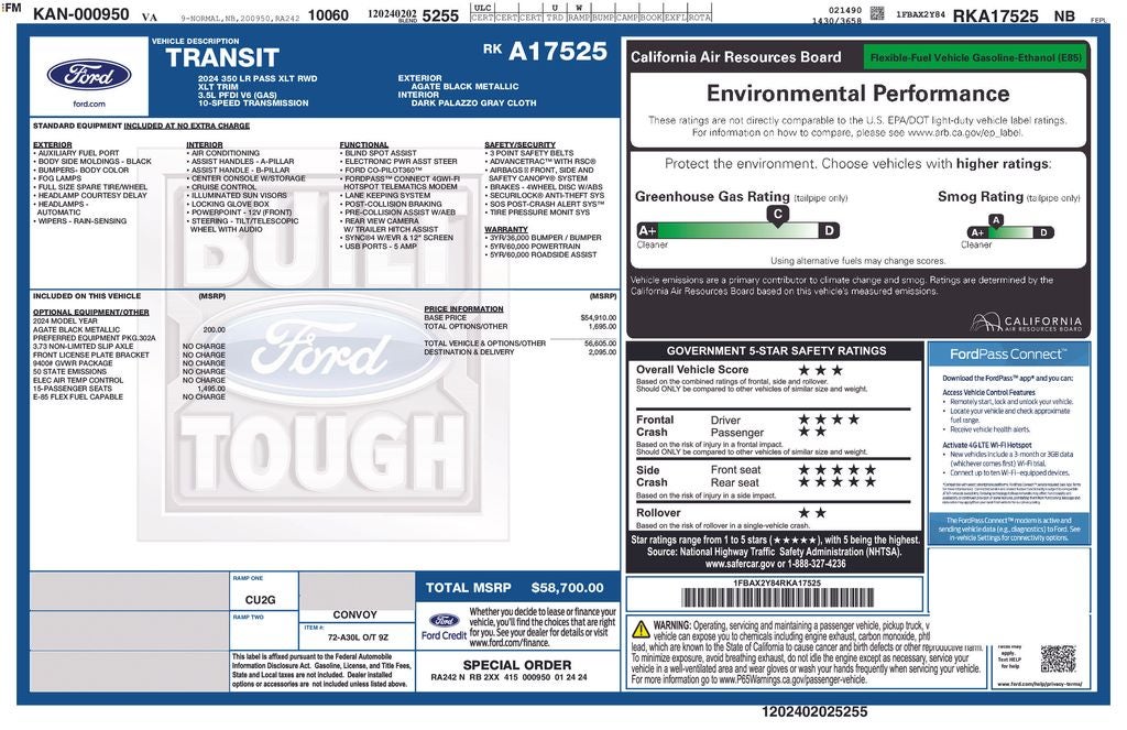 2024 Ford Transit-350 XLT 15 Passenger