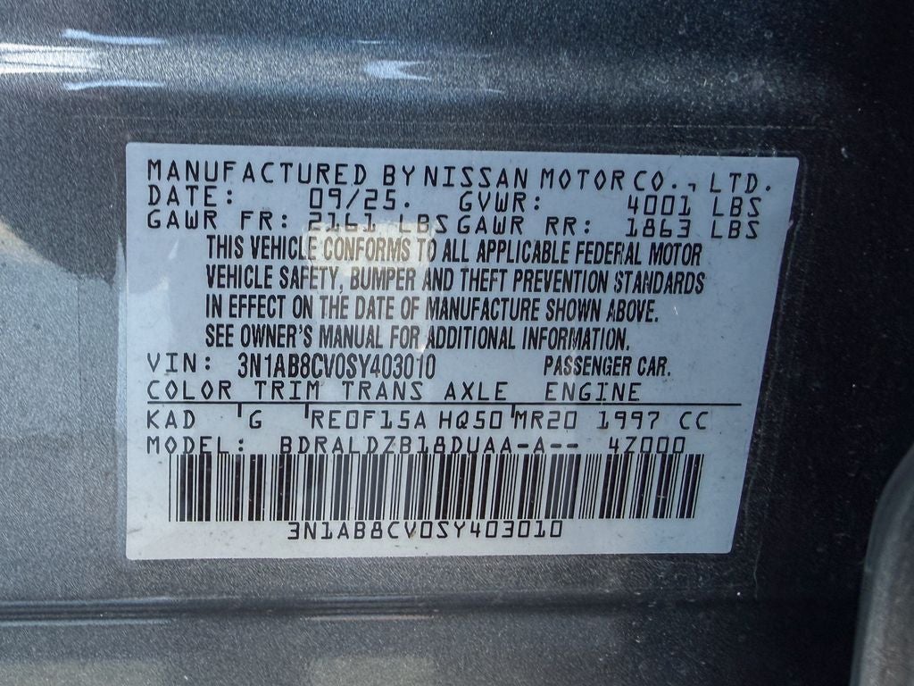 2025 Nissan Sentra SV