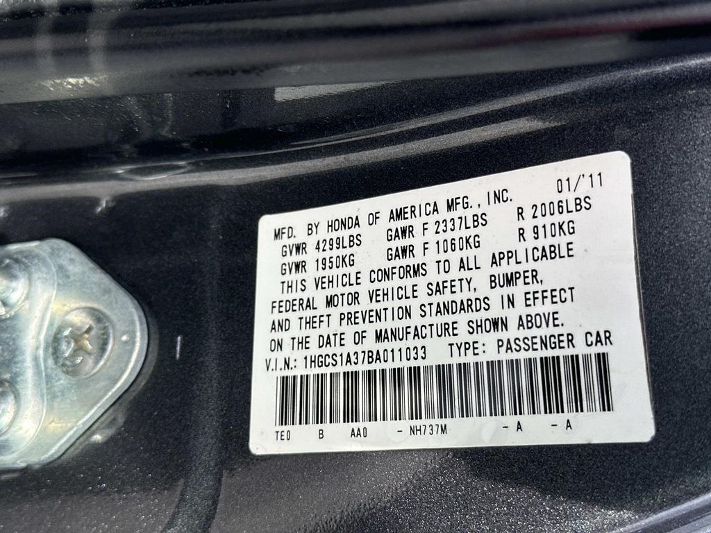 2011 Honda Accord LX-S 2.4