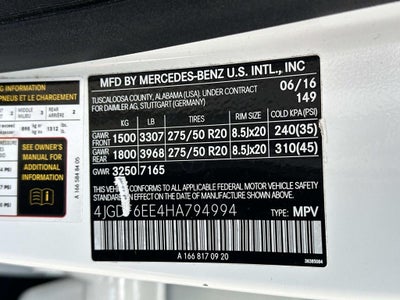 2017 Mercedes-Benz GLS GLS 450 4MATIC®