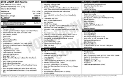 2015 Mazda Mazda CX-5 Touring