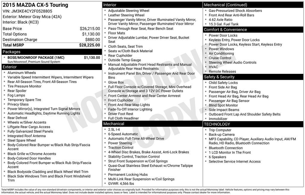 2015 Mazda Mazda CX-5 Touring