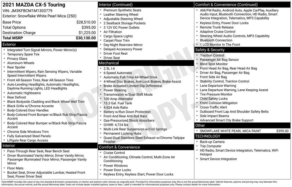 2021 Mazda Mazda CX-5 Touring