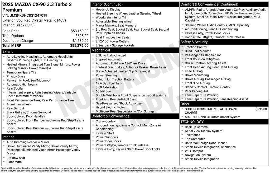 2025 Mazda Mazda CX-90 3.3 Turbo S Premium