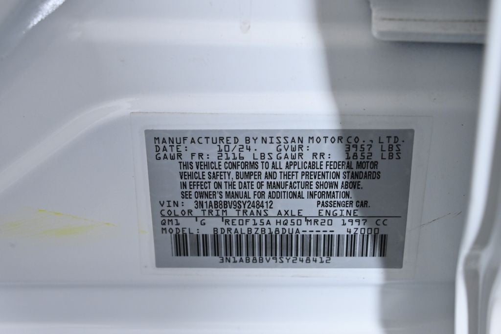 2025 Nissan Sentra S Nissan Certified