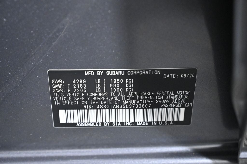 2020 Subaru Impreza Base