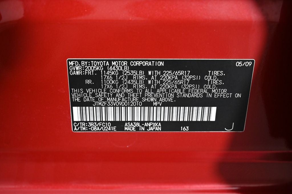 2009 Toyota RAV4 Base