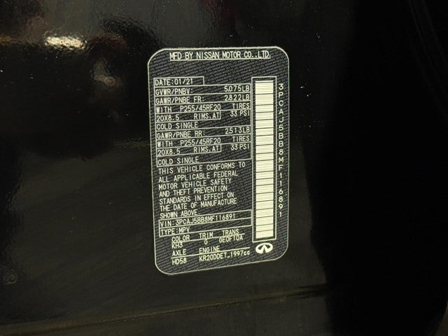 2021 INFINITI QX50 LUXE