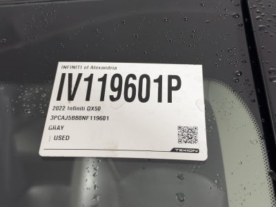 2022 INFINITI QX50 LUXE