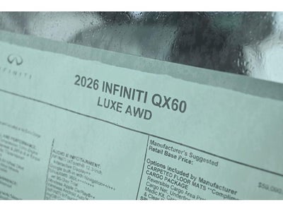 2026 INFINITI QX60 LUXE