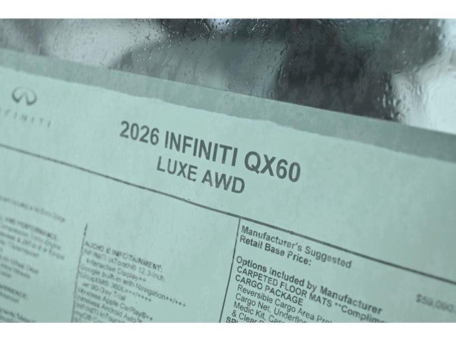 2026 INFINITI QX60 LUXE