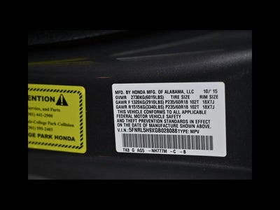 2016 Honda Odyssey Base