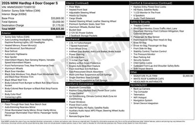 2026 MINI Cooper S Base
