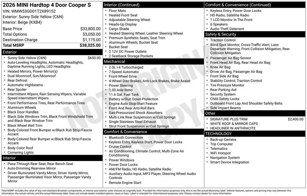 2026 MINI Cooper S Base