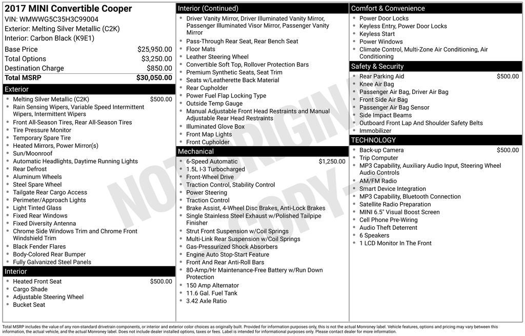 2017 MINI Cooper Base