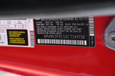 2012 MINI CONVERTIBLE S