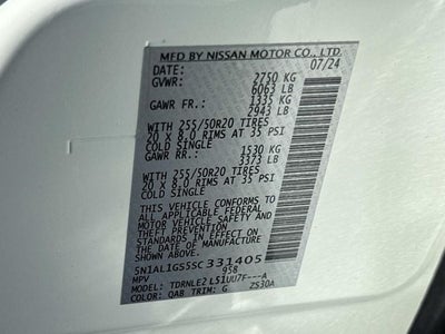 2025 INFINITI QX60 Sensory
