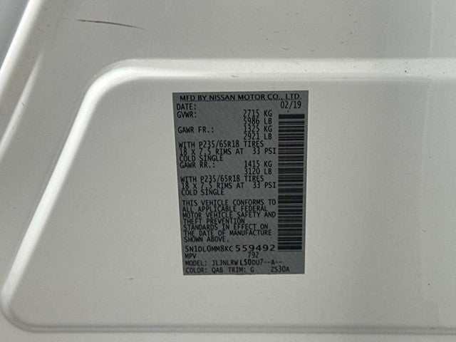 2019 INFINITI QX60 LUXE