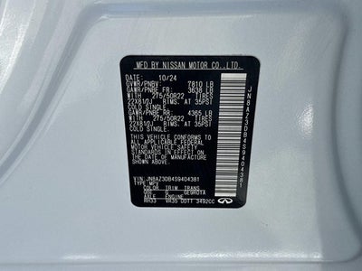 2025 INFINITI QX80 SENSORY