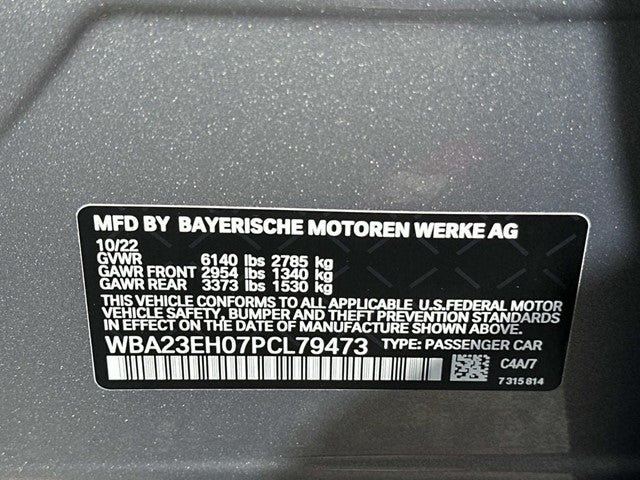 2023 BMW 7 Series 740i