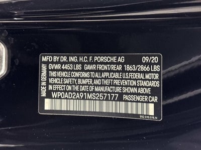 2021 Porsche 911 Turbo S