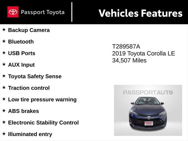 2019 Toyota Corolla LE