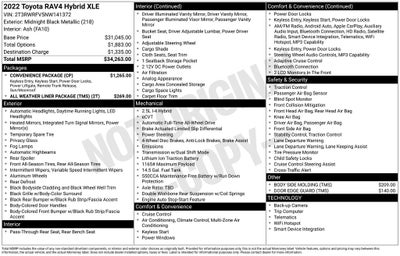 2022 Toyota RAV4 Hybrid XLE