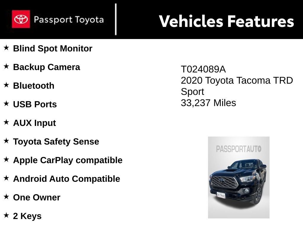 2020 Toyota Tacoma TRD Sport V6