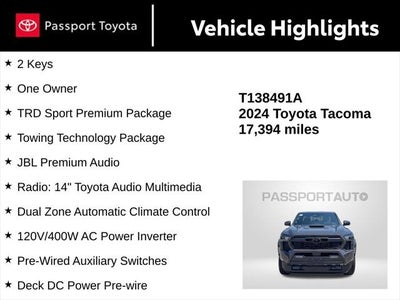 2024 Toyota Tacoma TRD Sport