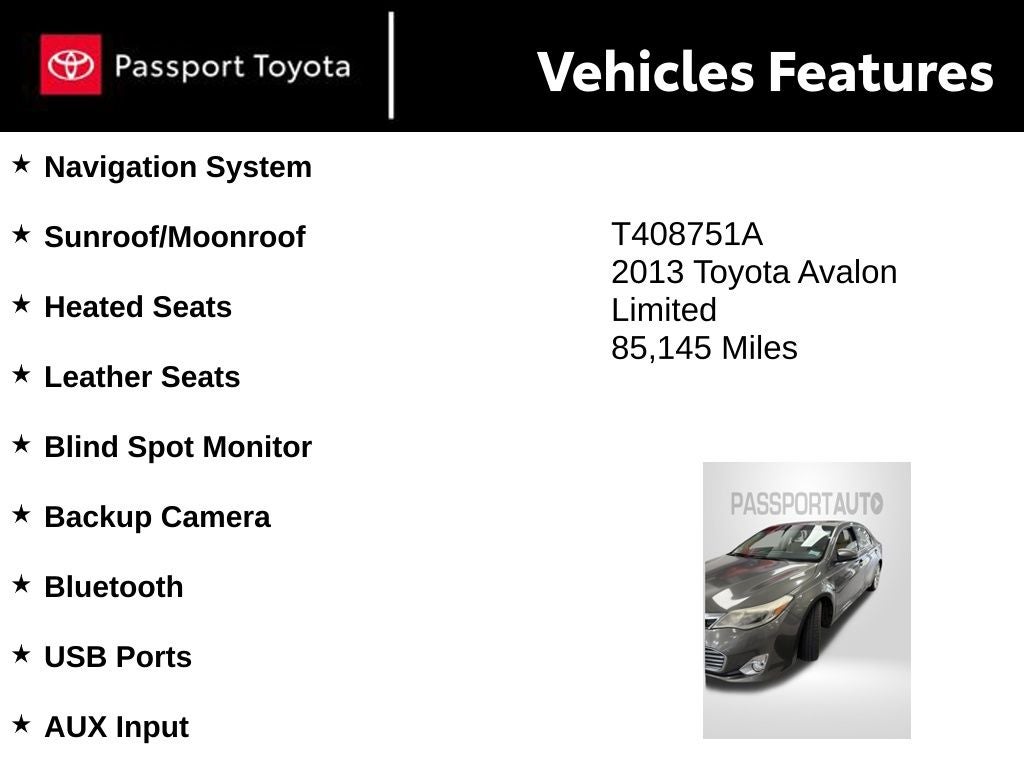 2013 Toyota Avalon Limited