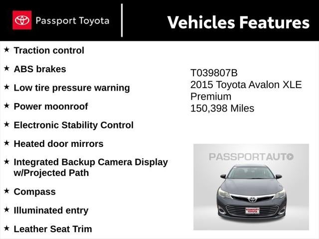 2015 Toyota Avalon XLE Premium