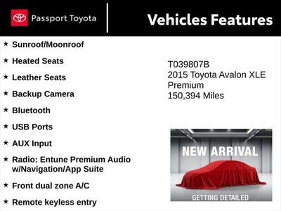 2015 Toyota Avalon XLE Premium