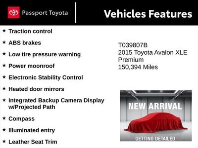 2015 Toyota Avalon XLE Premium