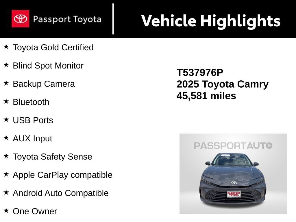 2025 Toyota Camry LE