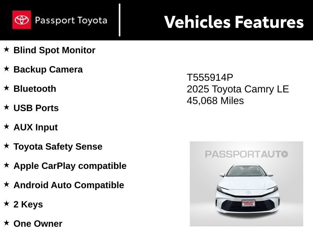 2025 Toyota Camry LE