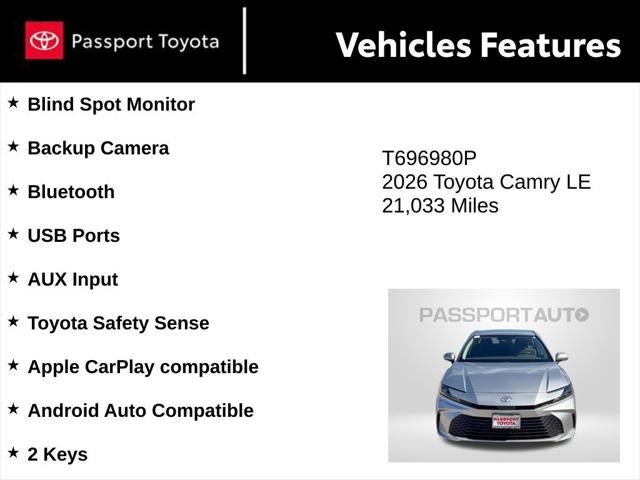 2026 Toyota Camry LE