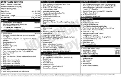 2025 Toyota Camry SE