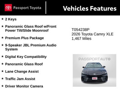 2026 Toyota Camry XLE