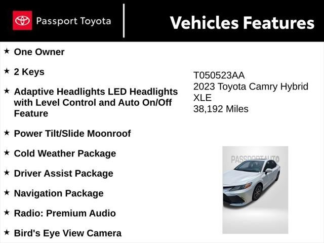 2023 Toyota Camry Hybrid XLE