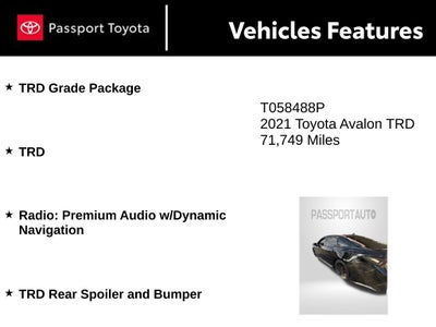2021 Toyota Avalon TRD