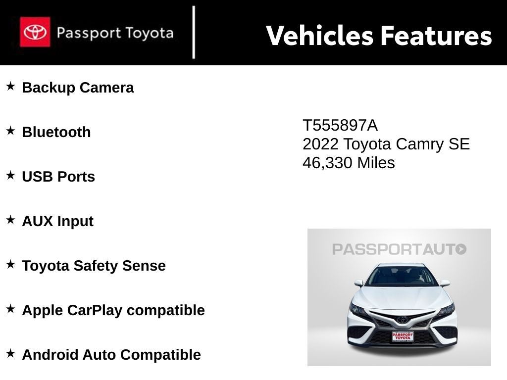 2022 Toyota Camry SE