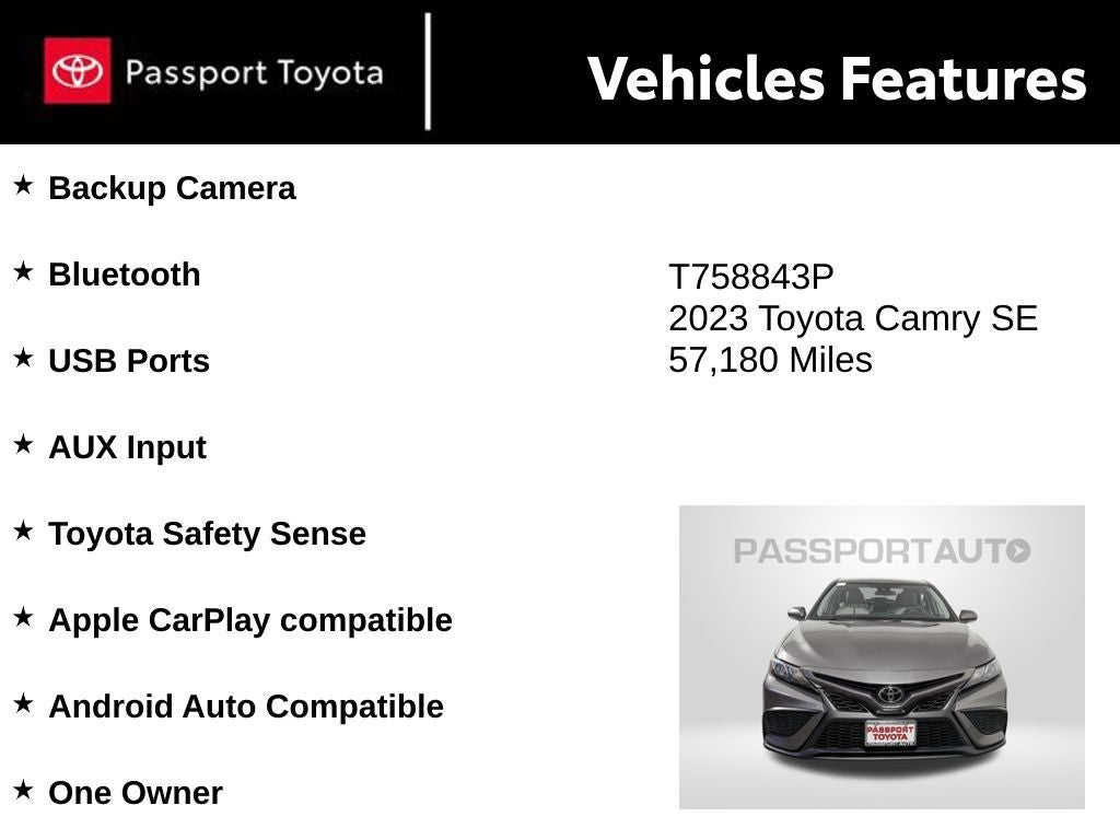 2023 Toyota Camry SE