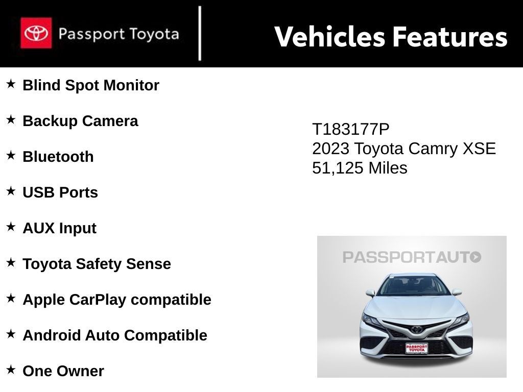 2023 Toyota Camry XSE