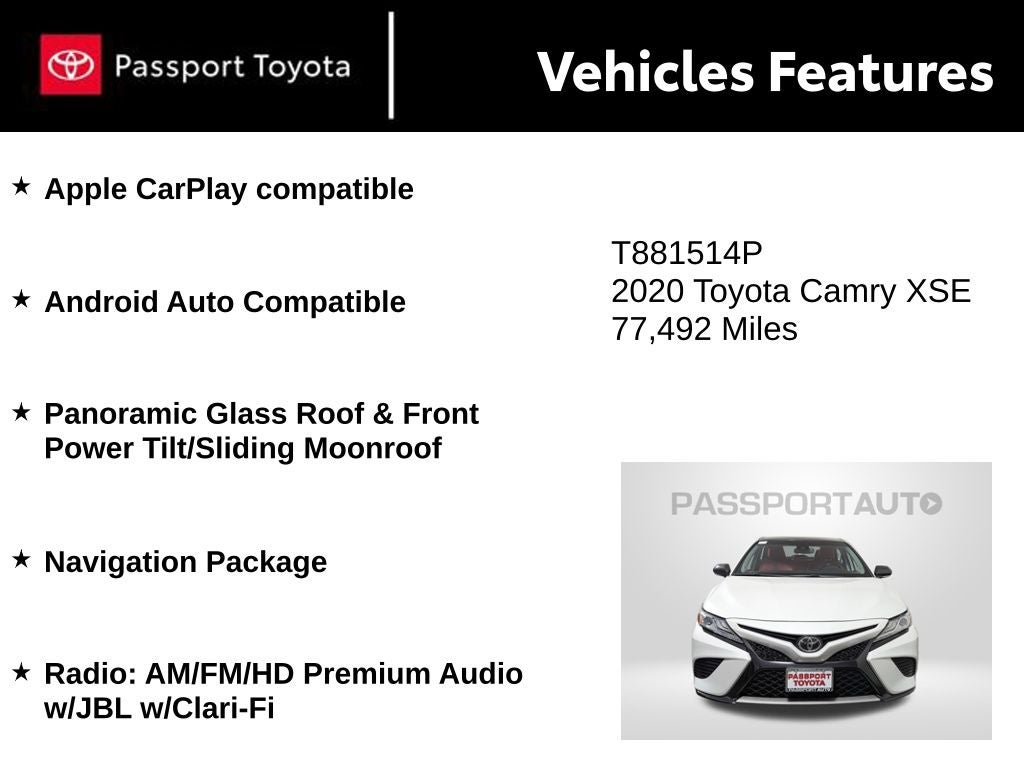 2020 Toyota Camry XSE
