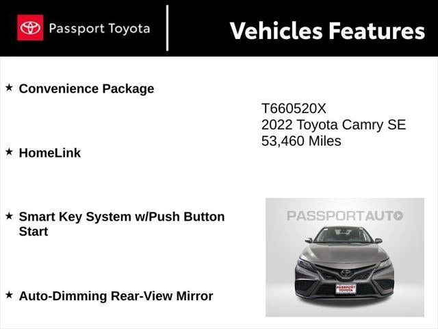 2022 Toyota Camry SE