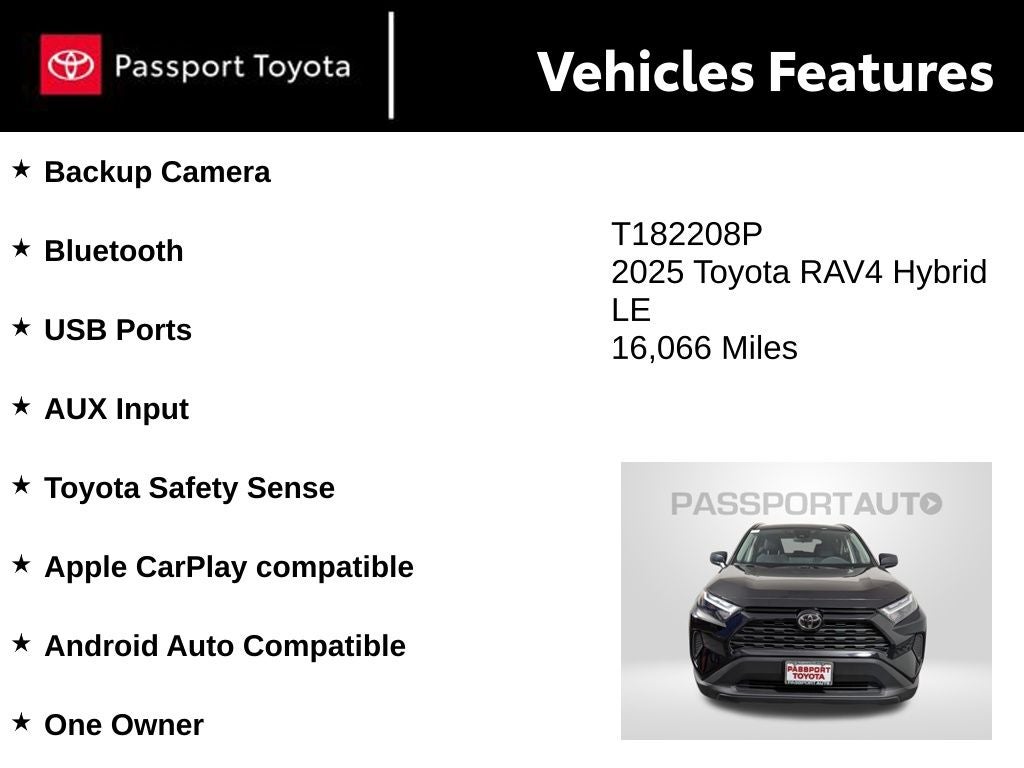 2025 Toyota RAV4 Hybrid LE