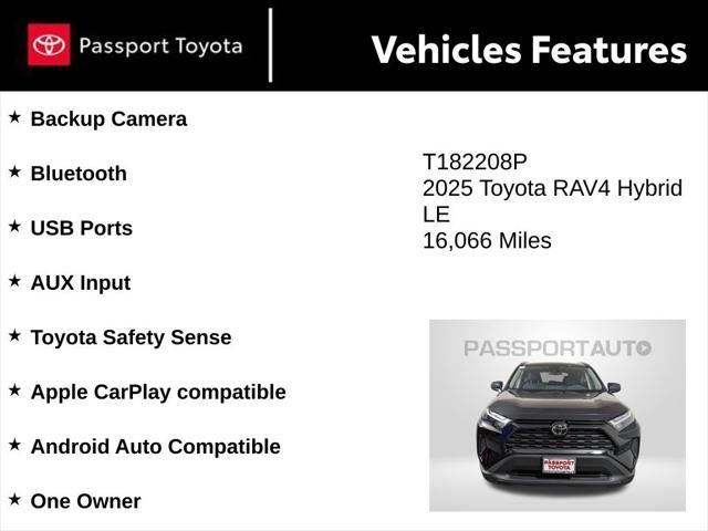 2025 Toyota RAV4 Hybrid LE